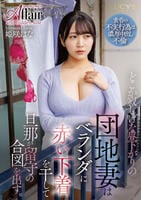 どこか寂しげな昼下がりの団地妻はベランダに赤い下着を干して旦那が留守の合図を出す。　　DVD　パッケージ