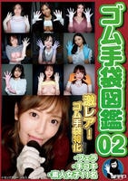 ゴム手袋図鑑　０２　・フェラ・手コキ・素人女子１１名　　DVD　パッケージ