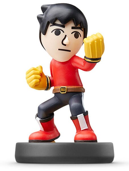 Miiさん　追加オプション　登り棒 Switch「amiibo Mii 格闘タイプ（大乱闘スマッシュブラザーズ