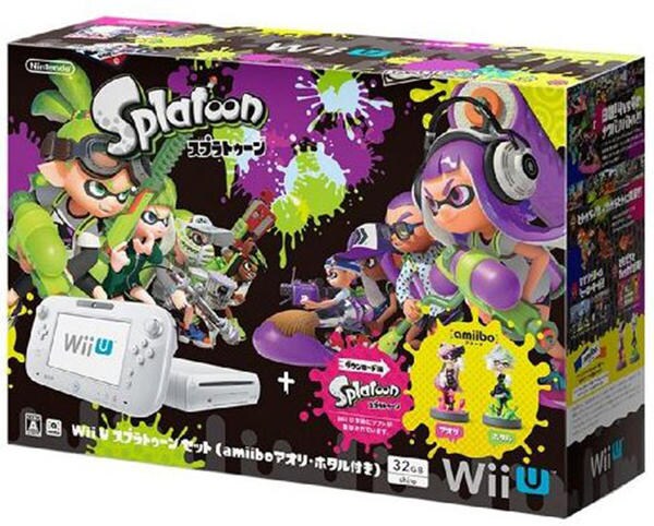 WiiU「Wii U スプラトゥーン セット（amiibo アオリ・ホタル