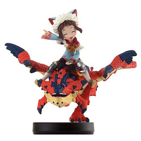 amiibo　リオレウス&女の子 3DS「amiibo 隻眼のリオレウス＆ライダー（女の子